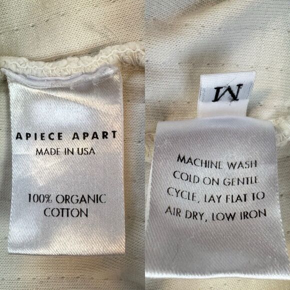 Apiece Apart Surf Jogger Womens Size M Pants Crop Organic Cotton Barrel Leg - Picture 5 of 12